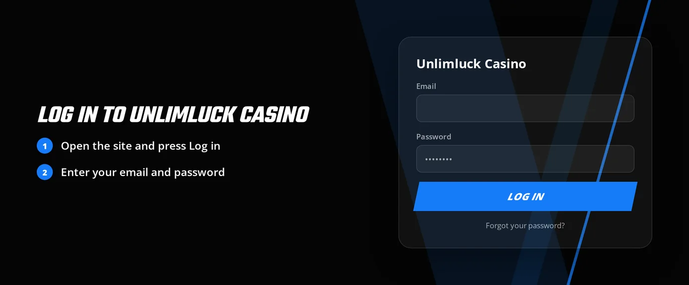 View the login screen